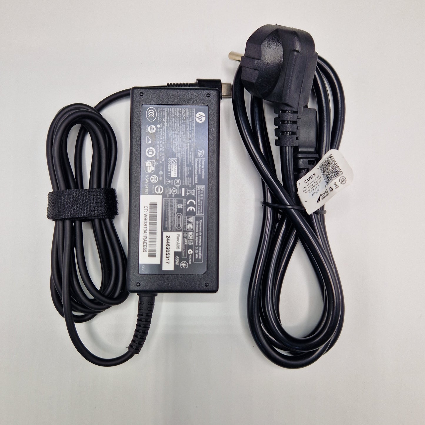 Chargeur Laptop HP Original 65W 20V 3.25A – Fiche TYPE-C avec Câble Trèfle Excellent État