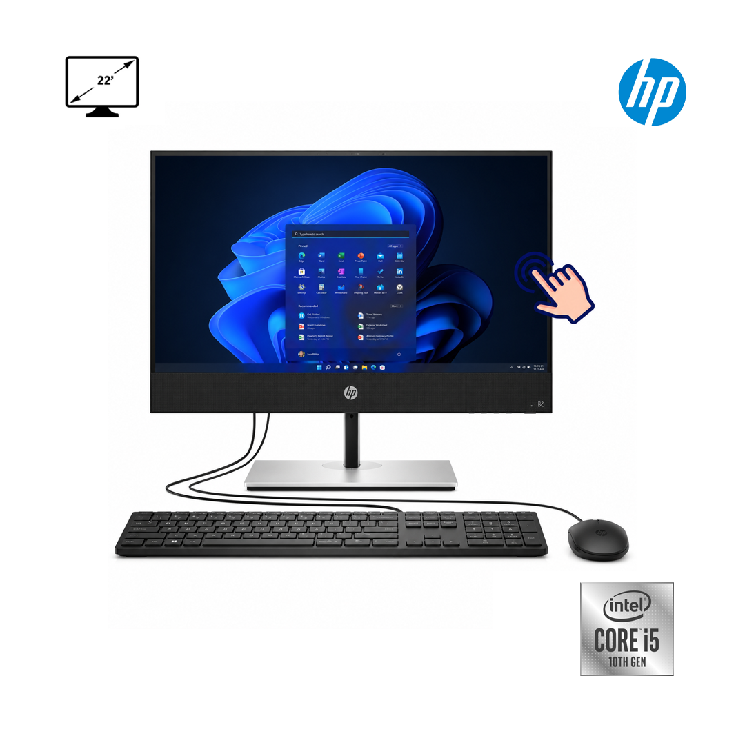 HP ProOne 600 G6 All-in-One – Intel Core i5-10500 RAM 8GB/16GB SSD 256GB Écran Tactile 22″ Utilisé en Excellent État