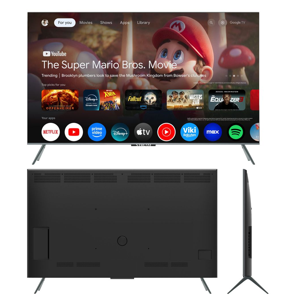 Téléviseur STREAM 65" Mini LED 4K UHD Smart Google TV (144Hz)