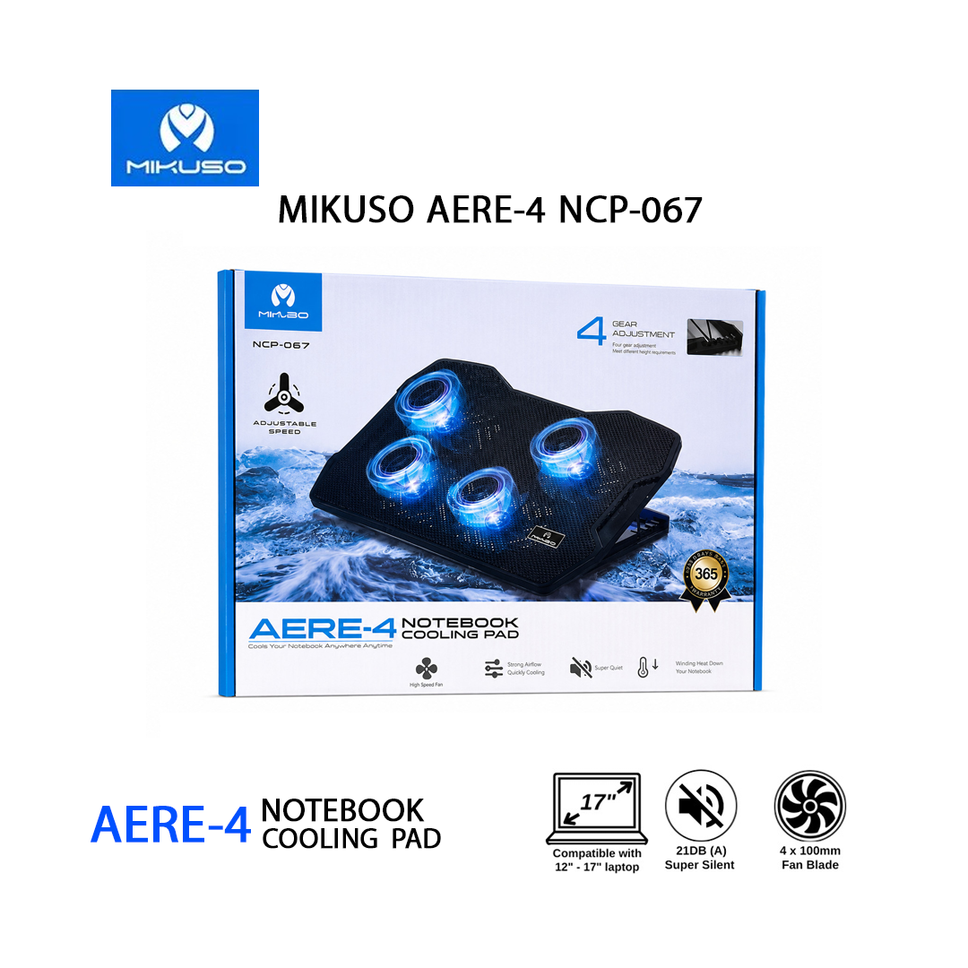 Support de refroidissement pour ordinateur portable Mikuso Aere-4 NCP-067