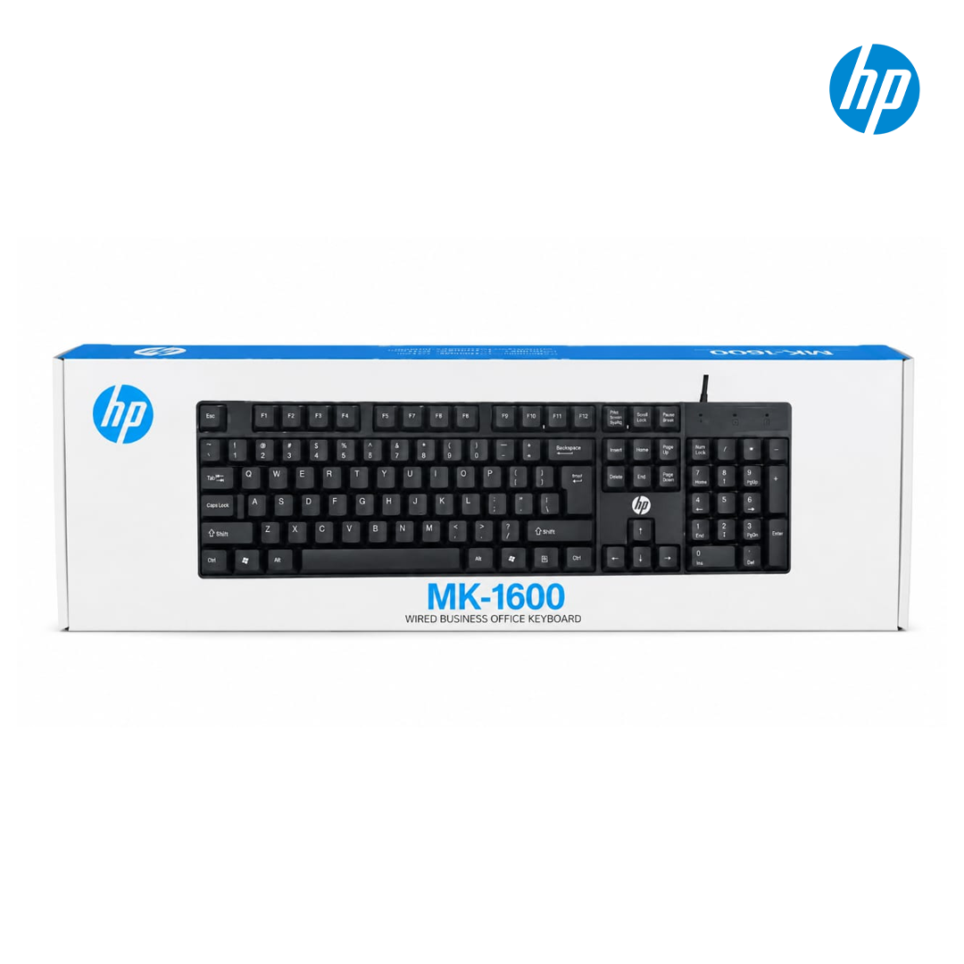 Clavier Filaire HP MK-1600 - Silencieux pour Bureau & Travail