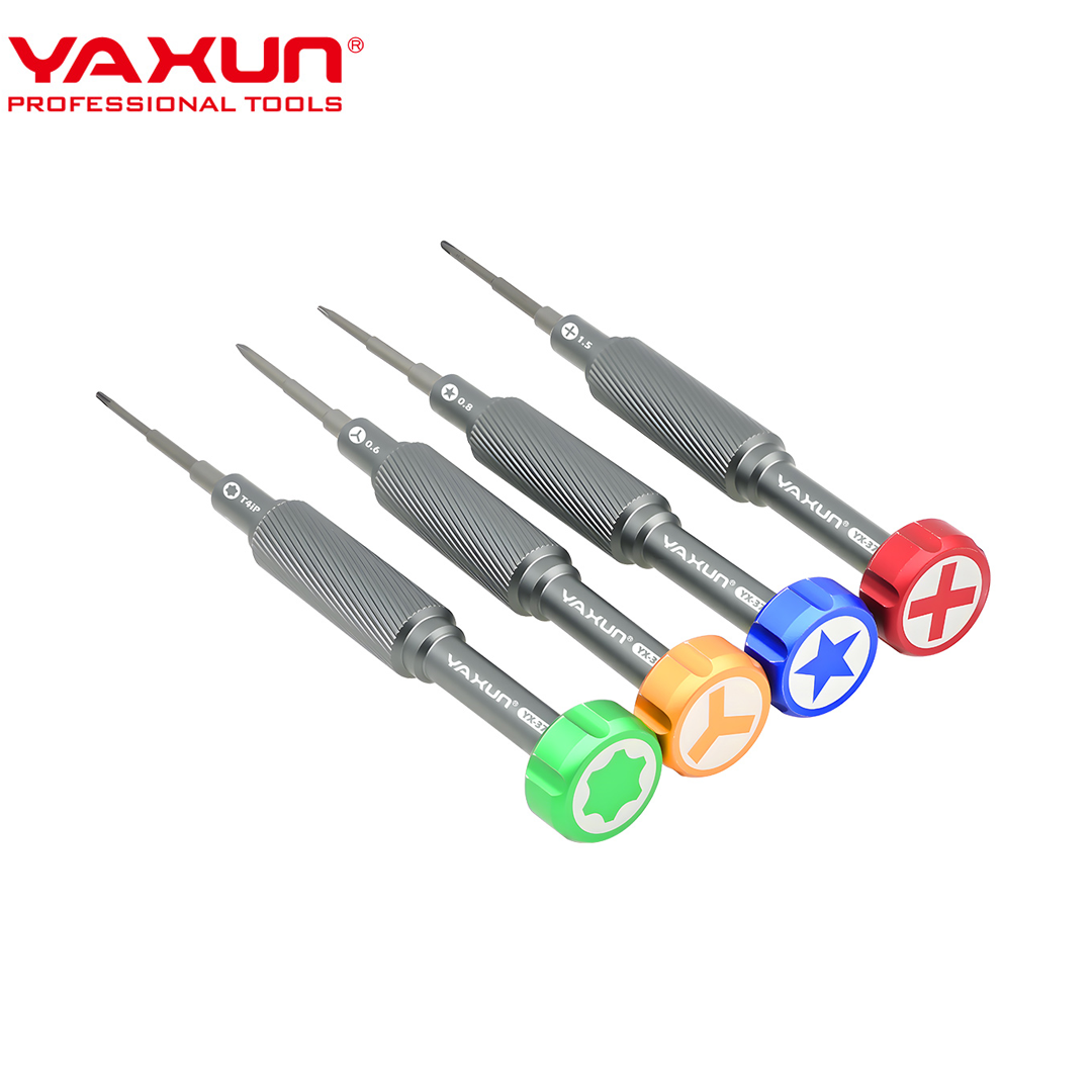 Kit de 4 Tournevis de Précision YAXUN YX-371 pour Réparation Smartphone et Électronique