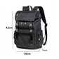 Sac a Dos Noir Multipoches avec Port USB Intégré - B1862