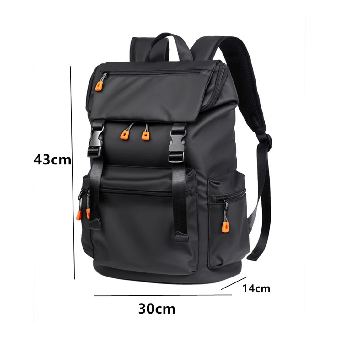 Sac a Dos Noir Multipoches avec Port USB Intégré - B1862