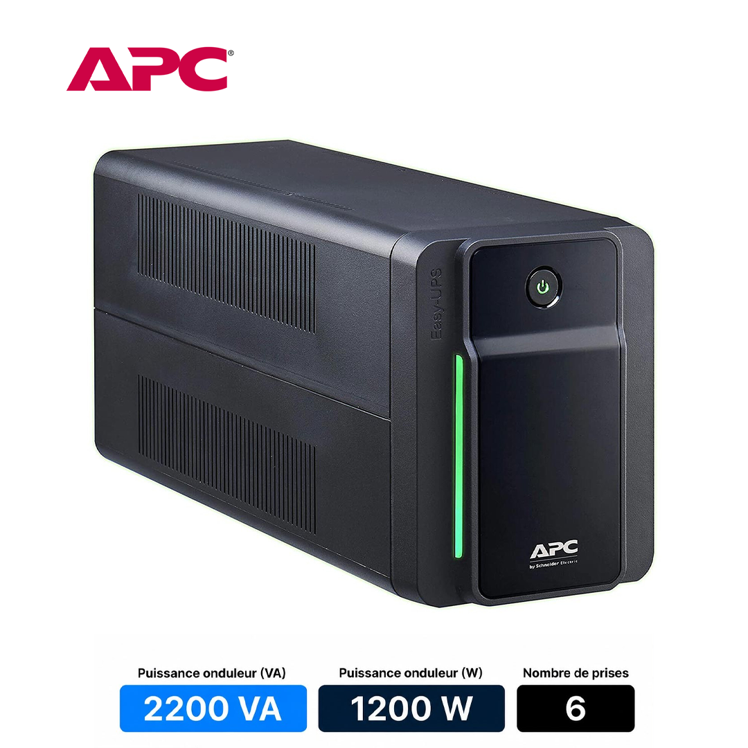 Onduleur APC Easy UPS BVX2200LI - 2200VA / 1200W (6 Prises IEC)
