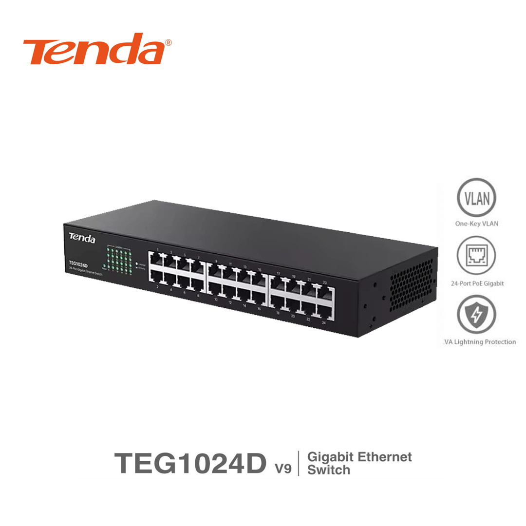 Switch Ethernet Gigabit 24 Ports TENDA TEG1024D