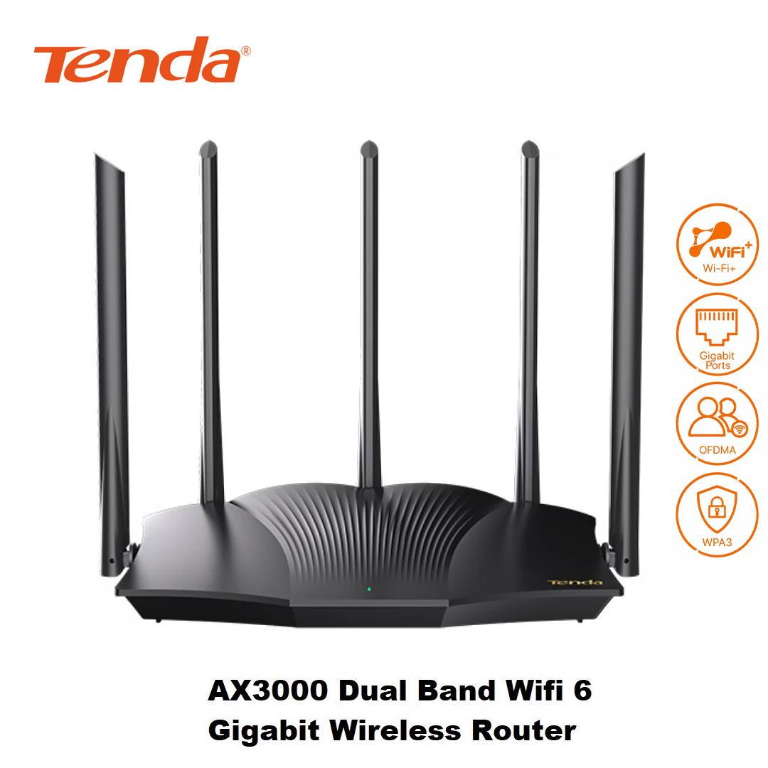 Routeur Wi-Fi 6 AX3000 Dual-Band Gigabit TENDA TX12 Pro