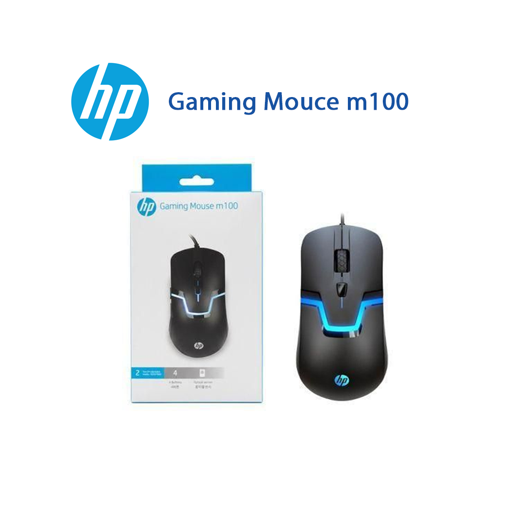 Souris Gaming HP m100 – 1600 DPI – 4 Boutons – Capteur Optique