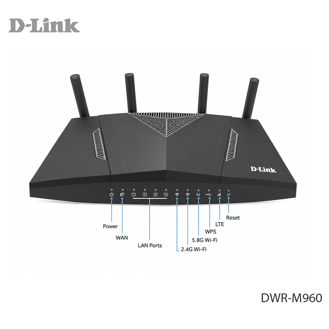 Routeur 4G LTE D-Link DWR-M960 - Wi-Fi AC1200 avec Emplacement Carte SIM