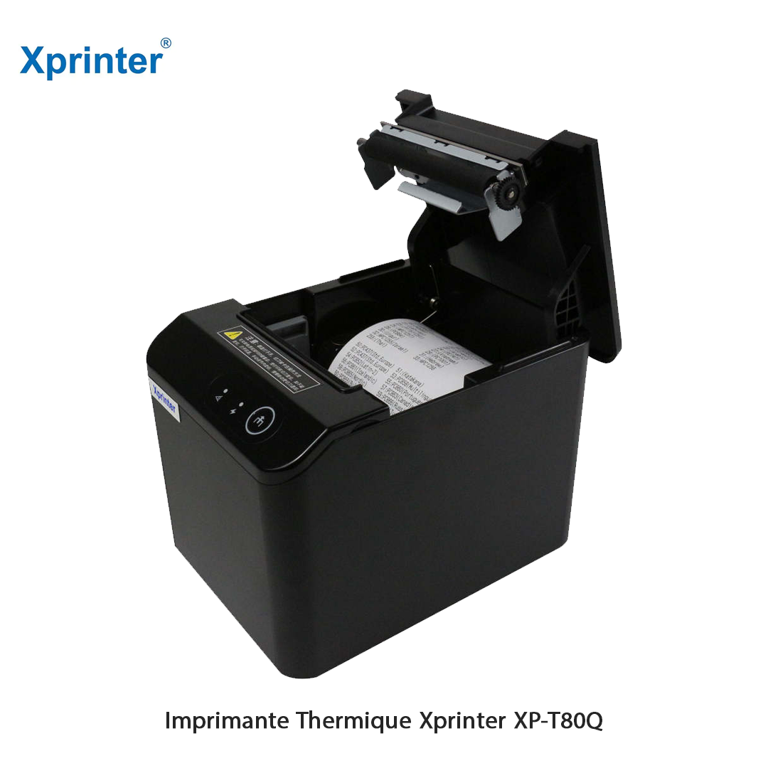 Imprimante Thermique de Caisse Xprinter XP-T80Q 80mm (USB / LAN / RJ11)