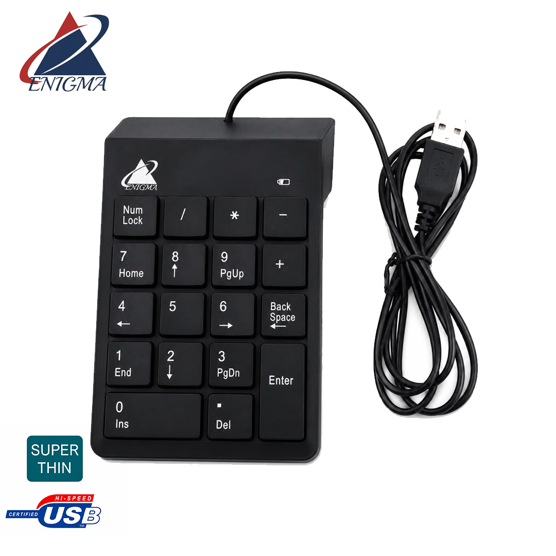 Pave Numérique Filaire USB Ultra Mince - Enigma