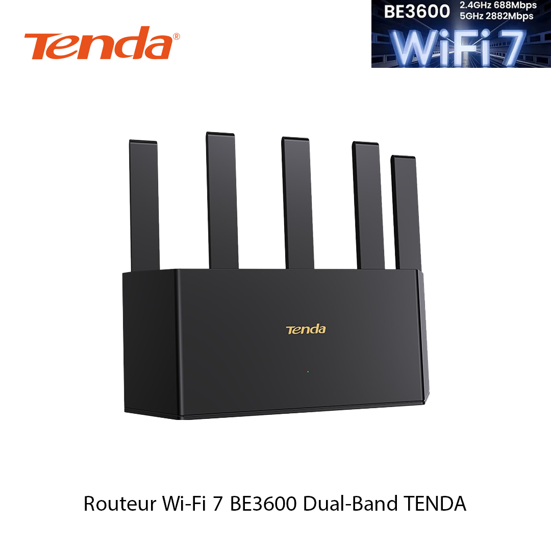 Routeur Wi-Fi 7 BE3600 Dual-Band TENDA