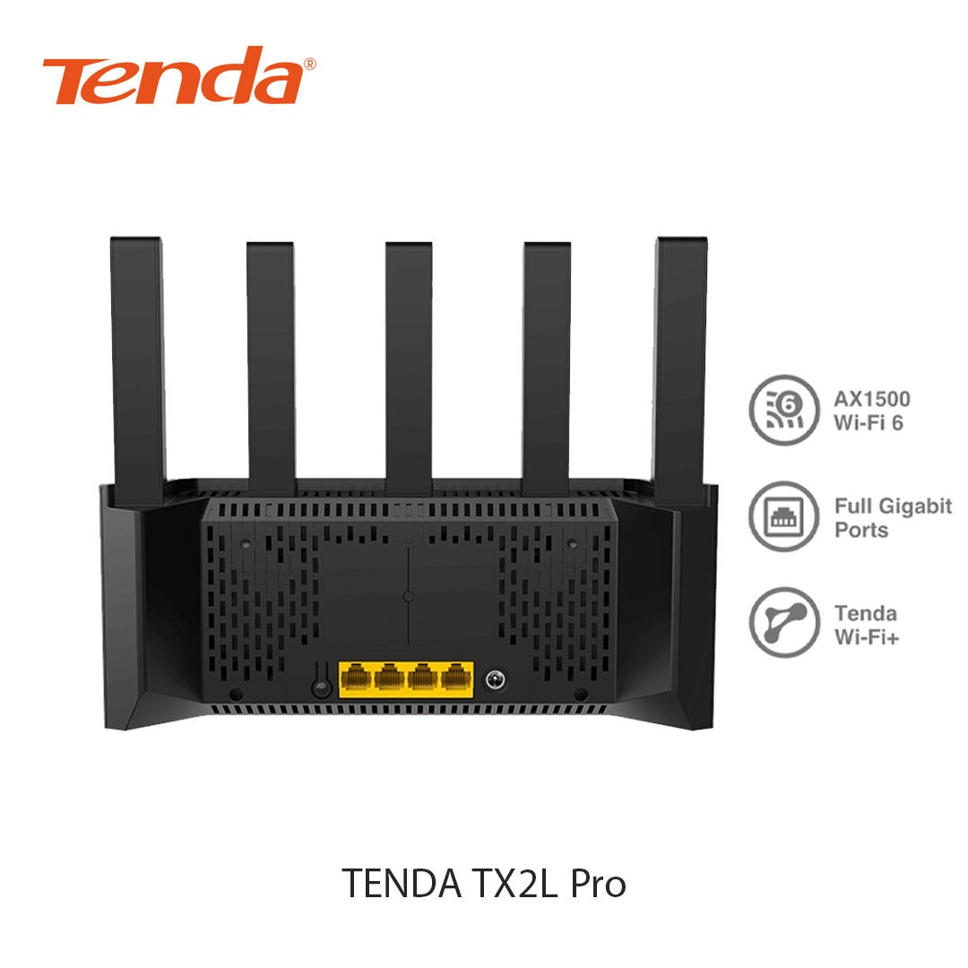 Routeur Wi-Fi 6 AX1500 Dual-Band Gigabit TENDA TX2L Pro