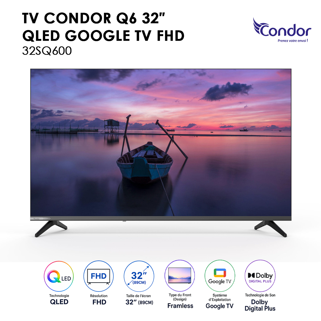 TV 32 QLED GOOGLE SMART TV SERIE Q6 32SQ600