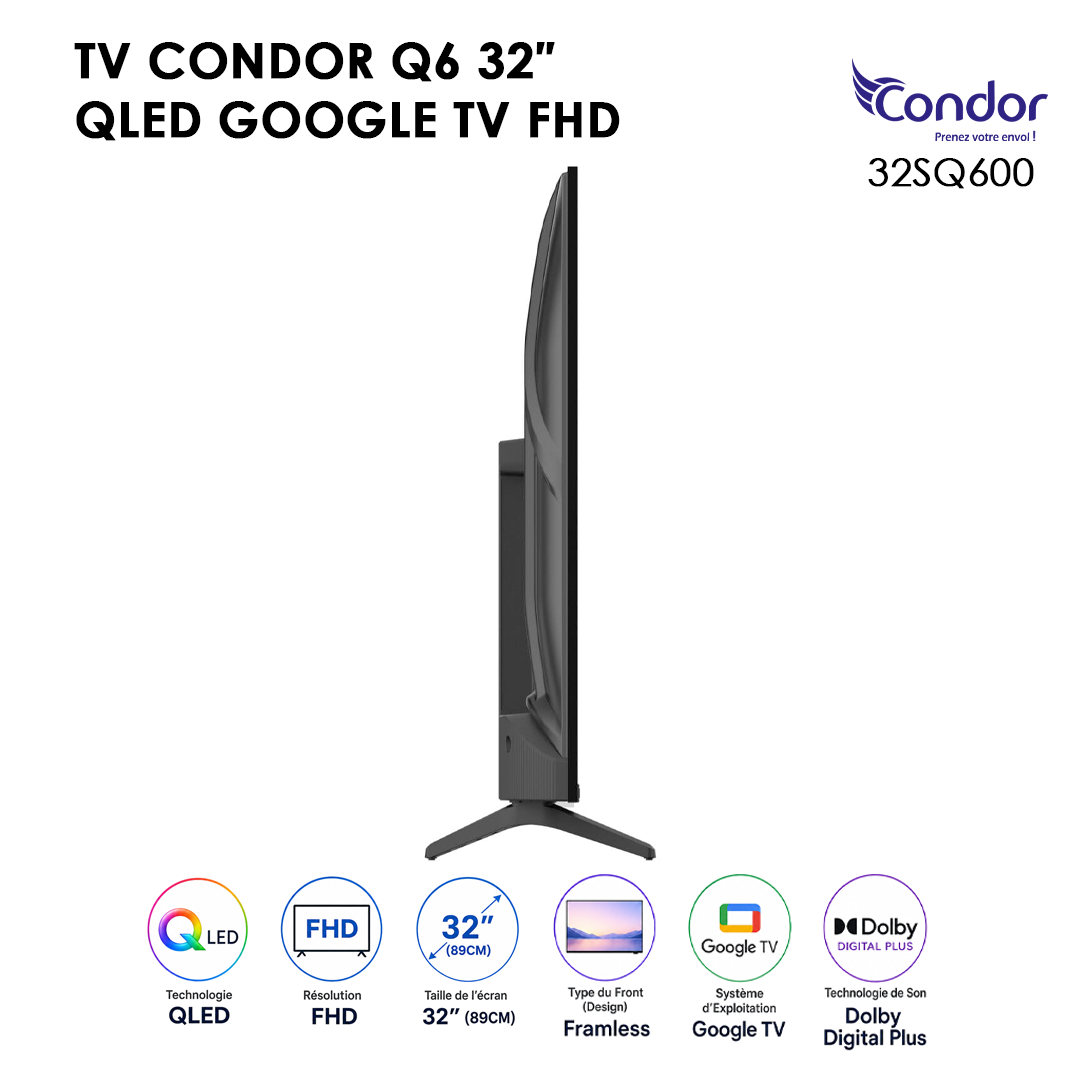 TV 32 QLED GOOGLE SMART TV SERIE Q6 32SQ600