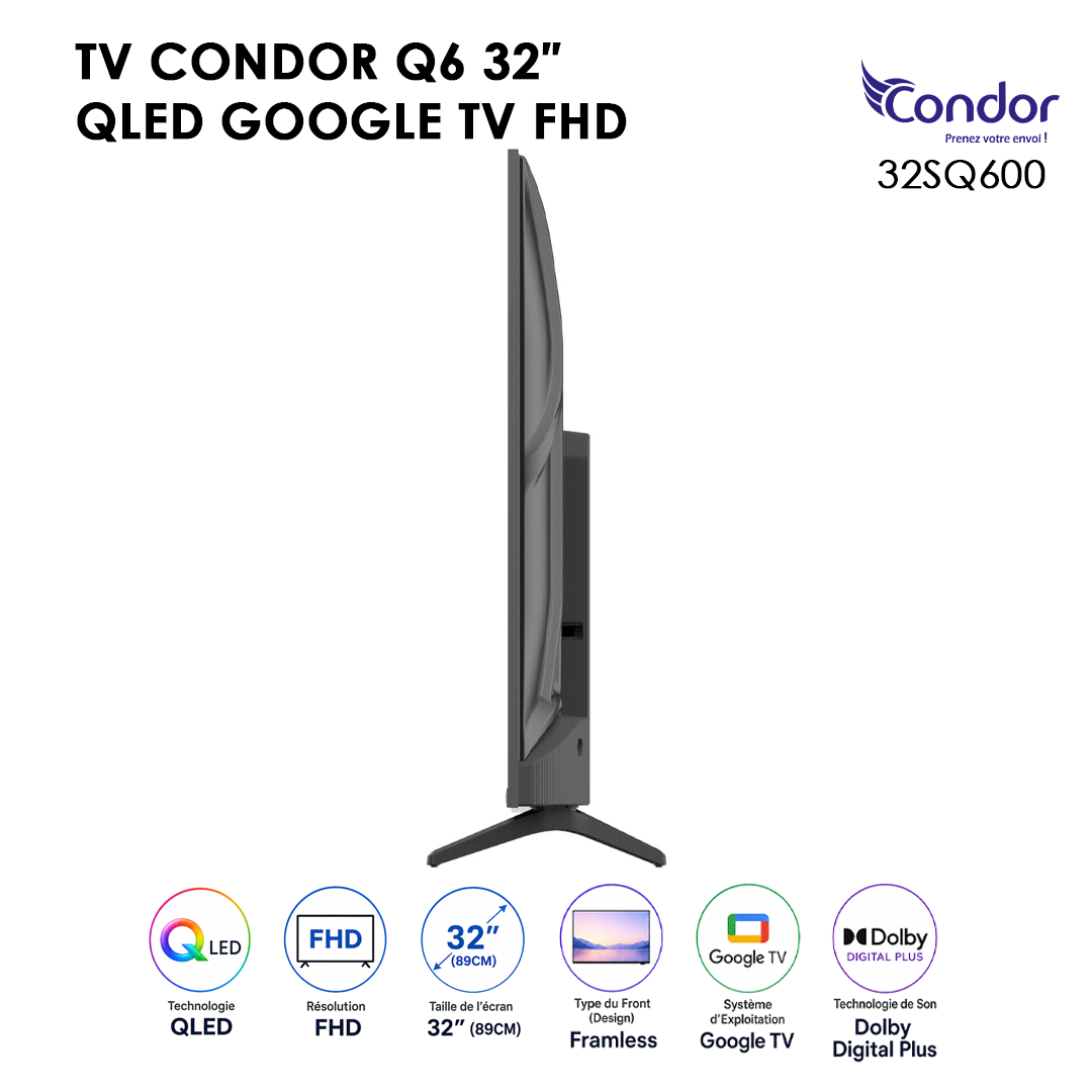 TV 32 QLED GOOGLE SMART TV SERIE Q6 32SQ600