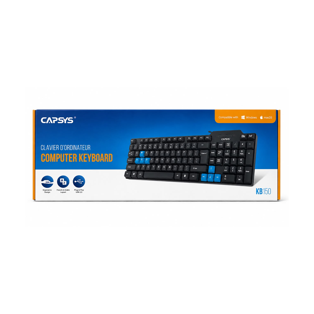 Clavier d'Ordinateur CAPSYS KB150