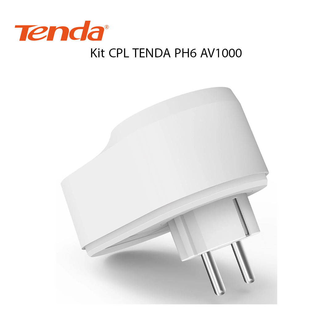 Kit CPL Gigabit AV1000 avec Prise Pass-Through TENDA PH6