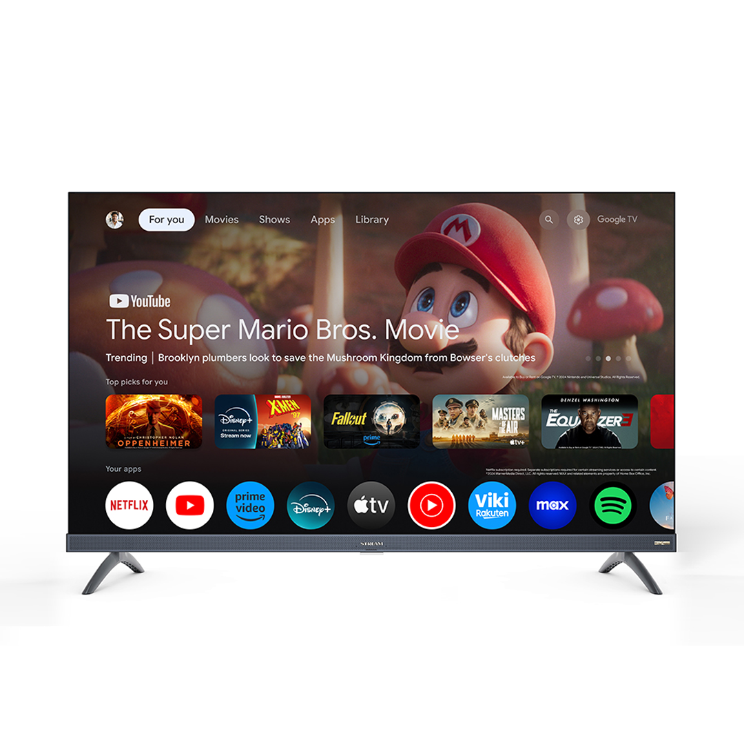 Téléviseur Stream 55" QLED 4K Ultra HD Smart TV avec Google TV - SoundPro Series