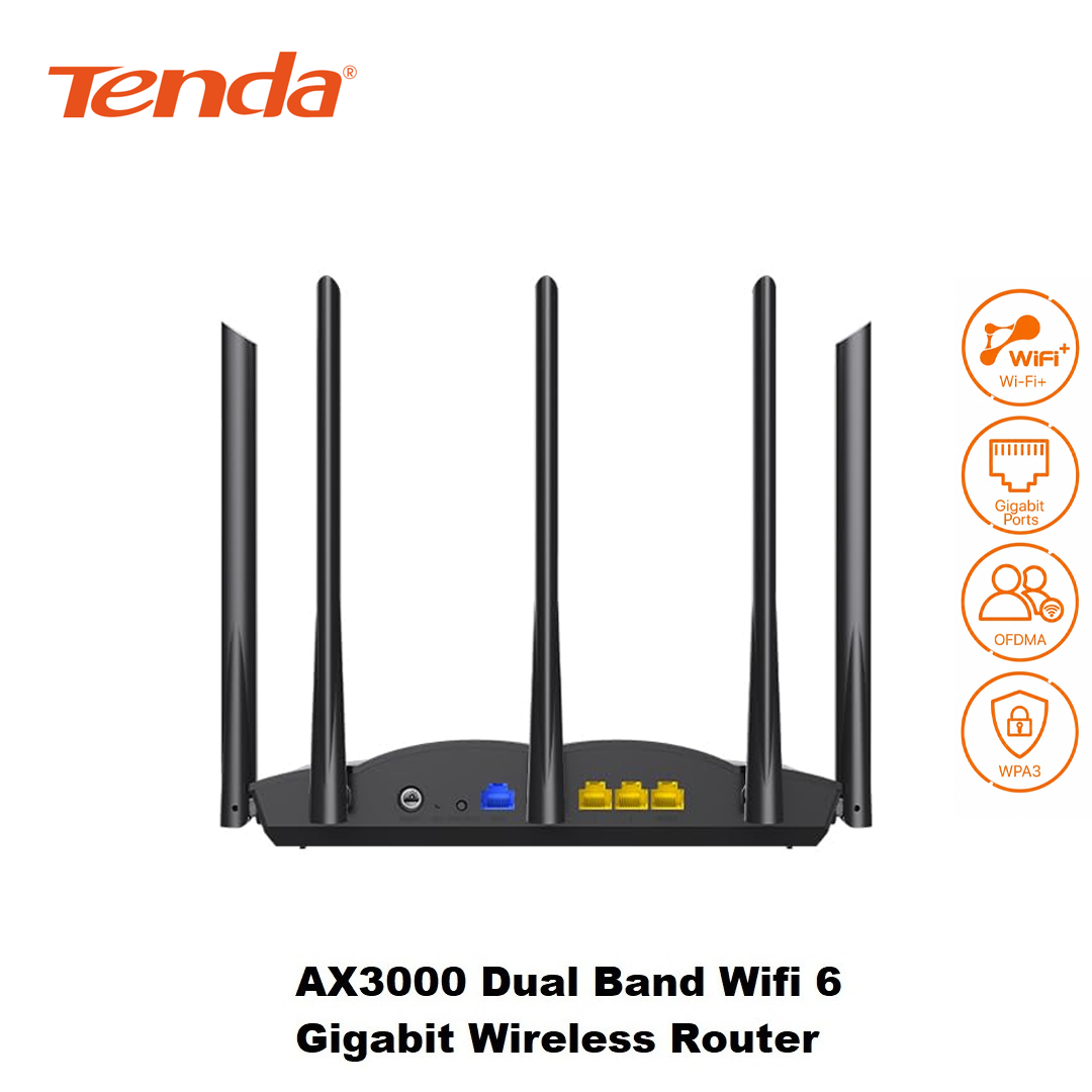 Routeur Wi-Fi 6 AX3000 Dual-Band Gigabit TENDA TX12 Pro