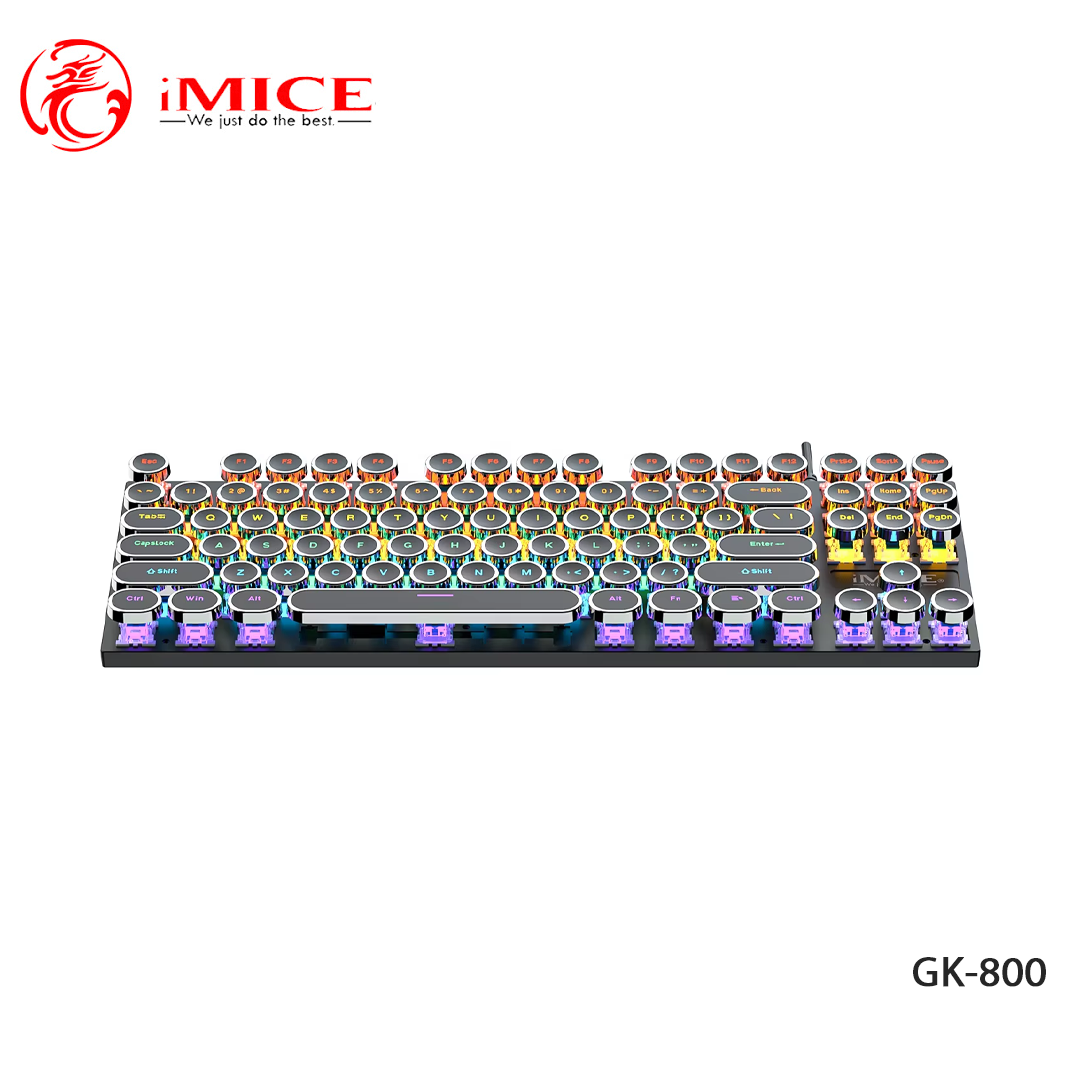 Clavier Mécanique Gamer iMICE GK-800 - Rétroéclairé LED