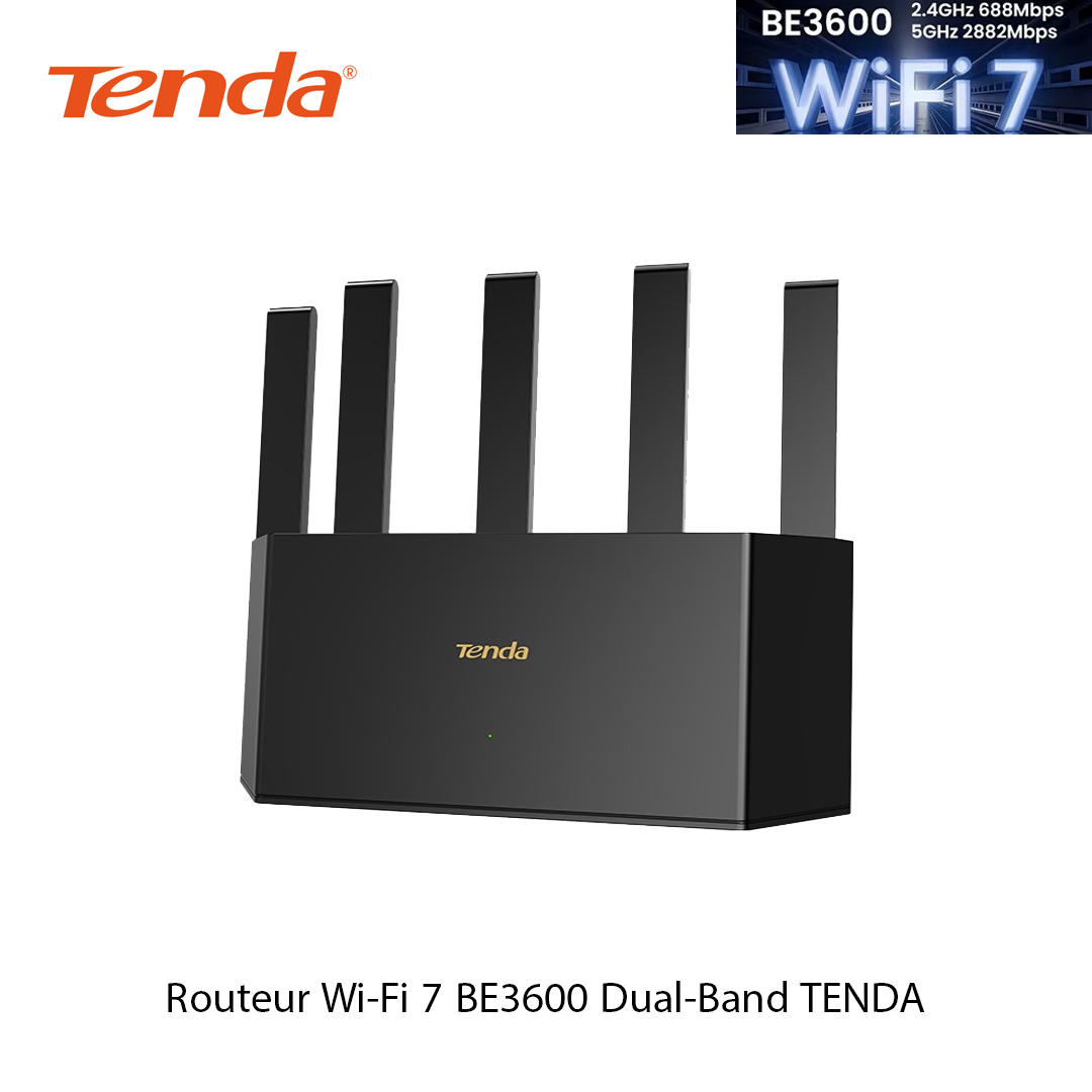 Routeur Wi-Fi 7 BE3600 Dual-Band TENDA