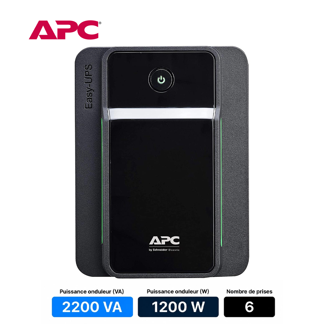 Onduleur APC Easy UPS BVX2200LI - 2200VA / 1200W (6 Prises IEC)