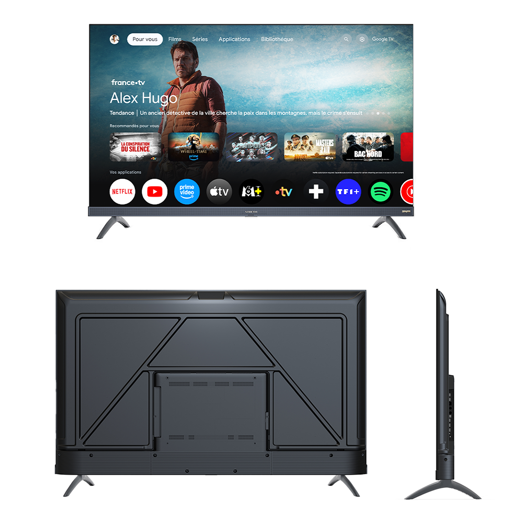 Téléviseur Stream 50" QLED 4K Ultra HD Smart TV avec Google TV - SoundPro Series