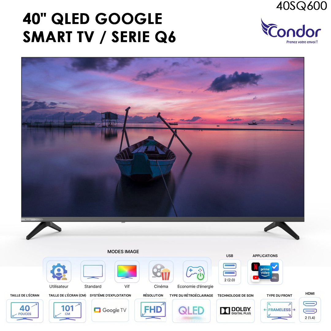 TV Condor Q6 40SQ600 - 40" FHD