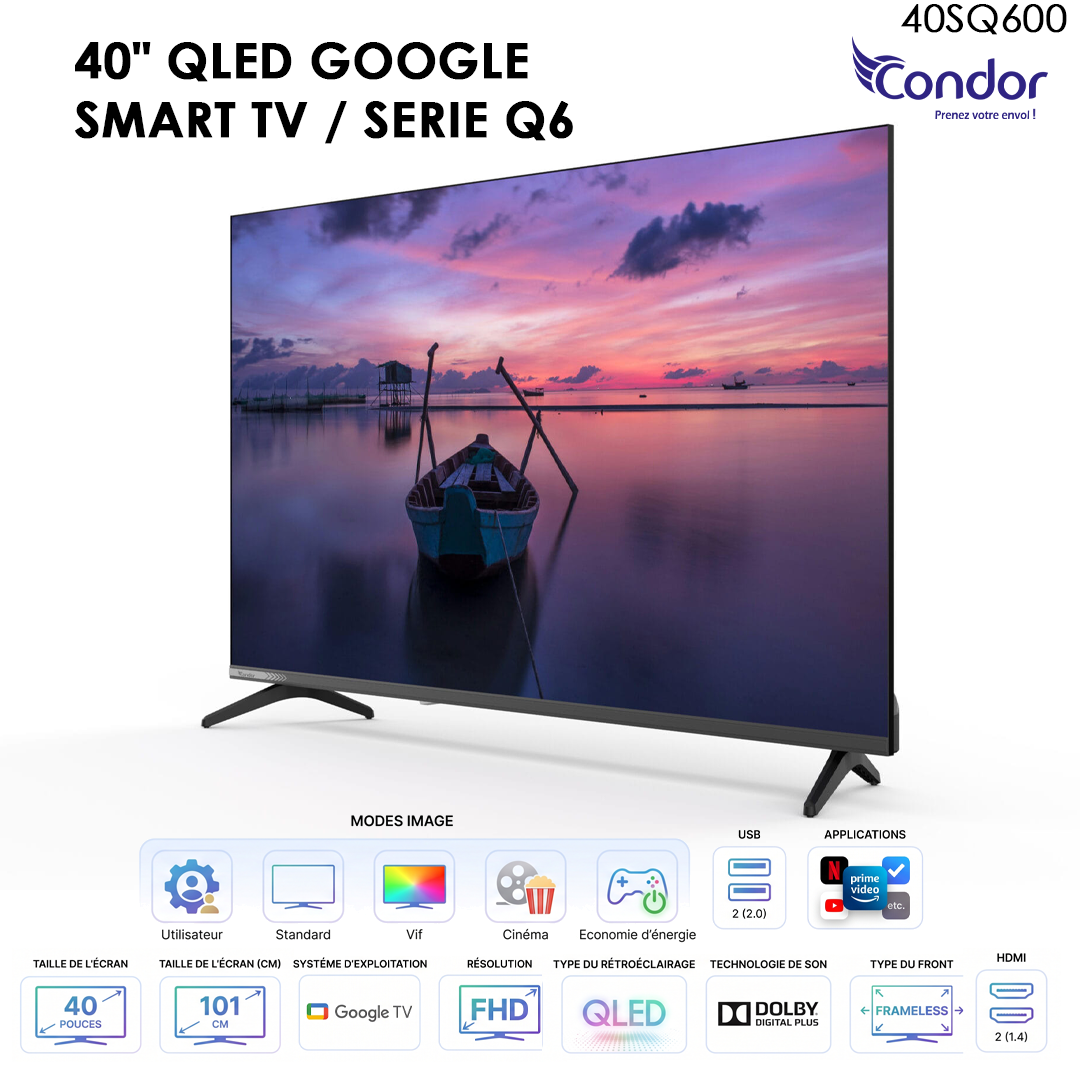 TV Condor Q6 40SQ600 - 40" FHD