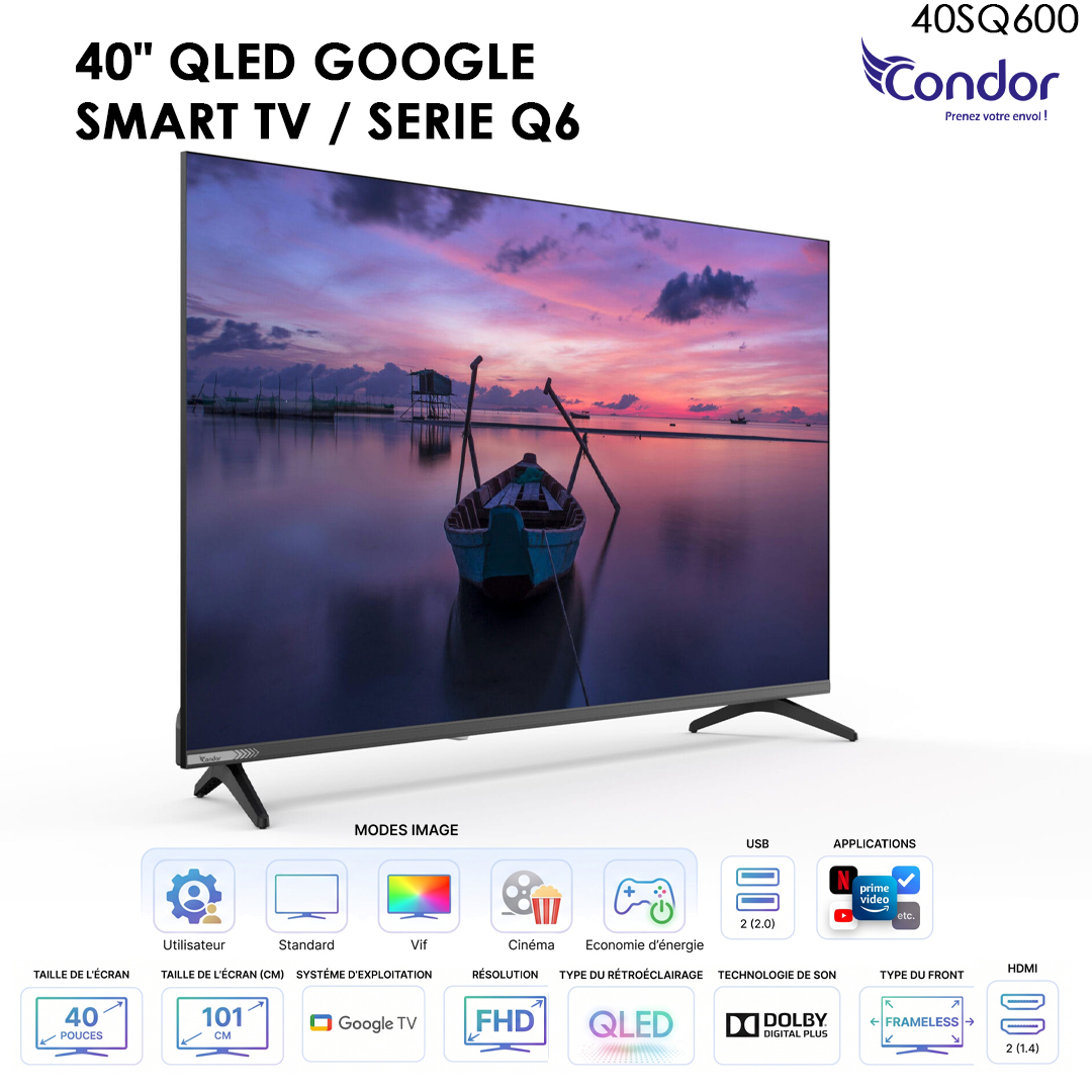 TV Condor Q6 40SQ600 - 40" FHD