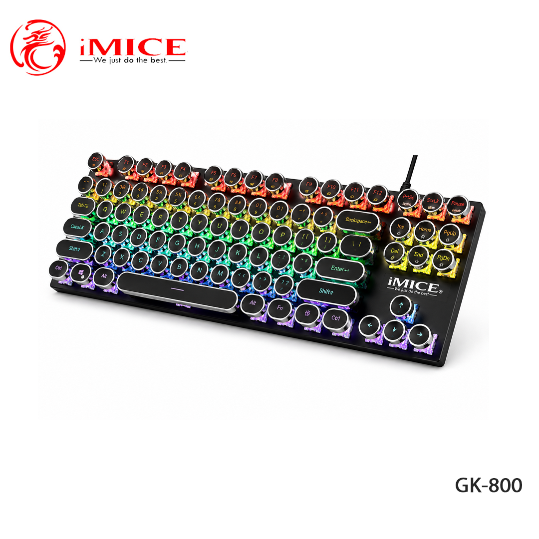 Clavier Mécanique Gamer iMICE GK-800 - Rétroéclairé LED