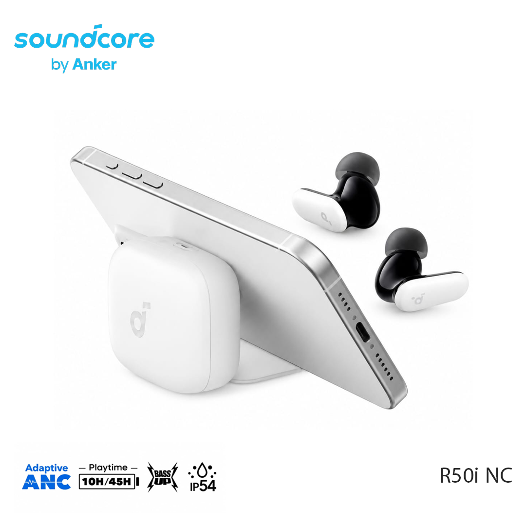 Anker Soundcore R50i NC – Écouteurs Bluetooth True Wireless ANC BLANC