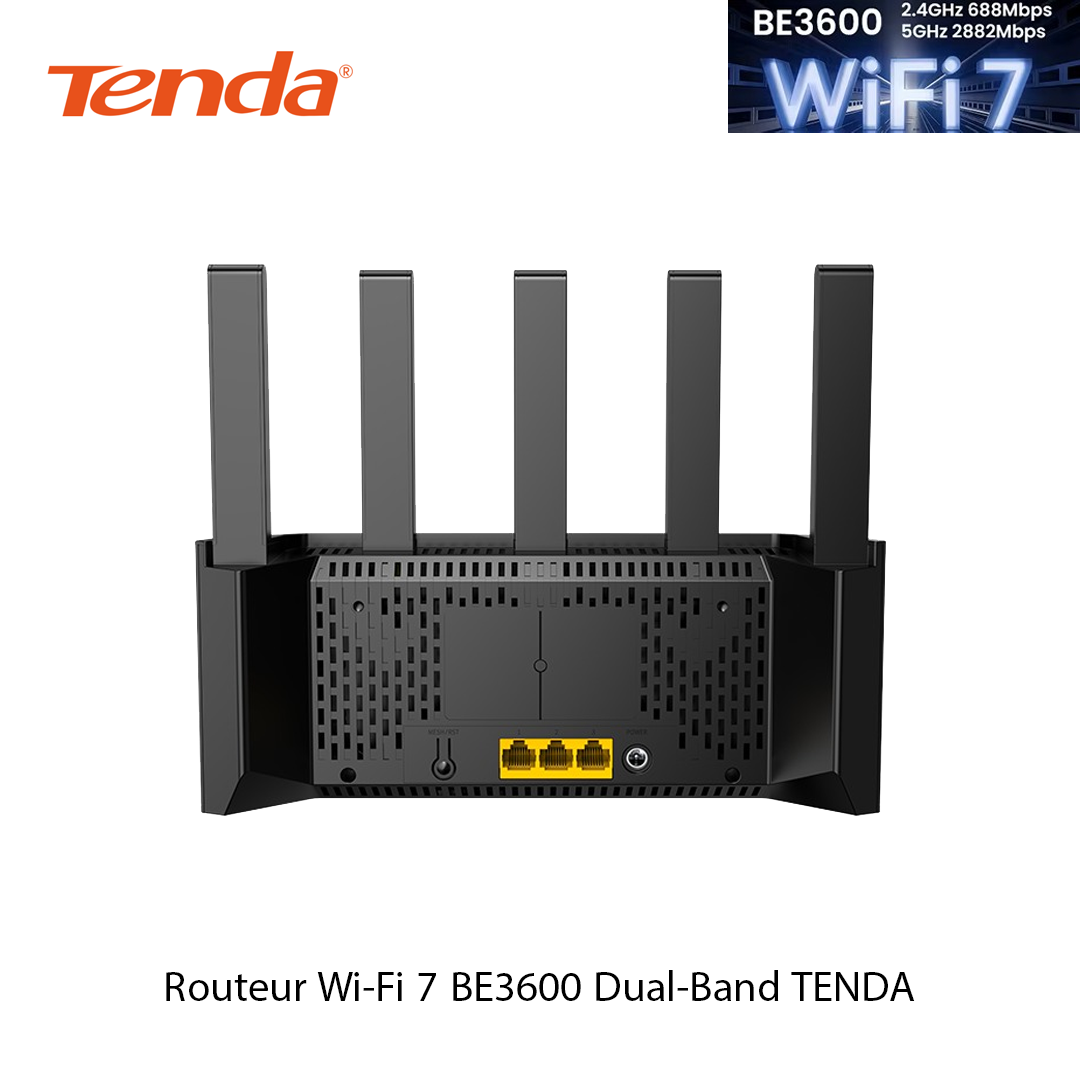 Routeur Wi-Fi 7 BE3600 Dual-Band TENDA