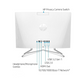 PC All-in-One HP 22 - 22" FHD - Intel Celeron J4025, 4Go RAM, 256Go SSD