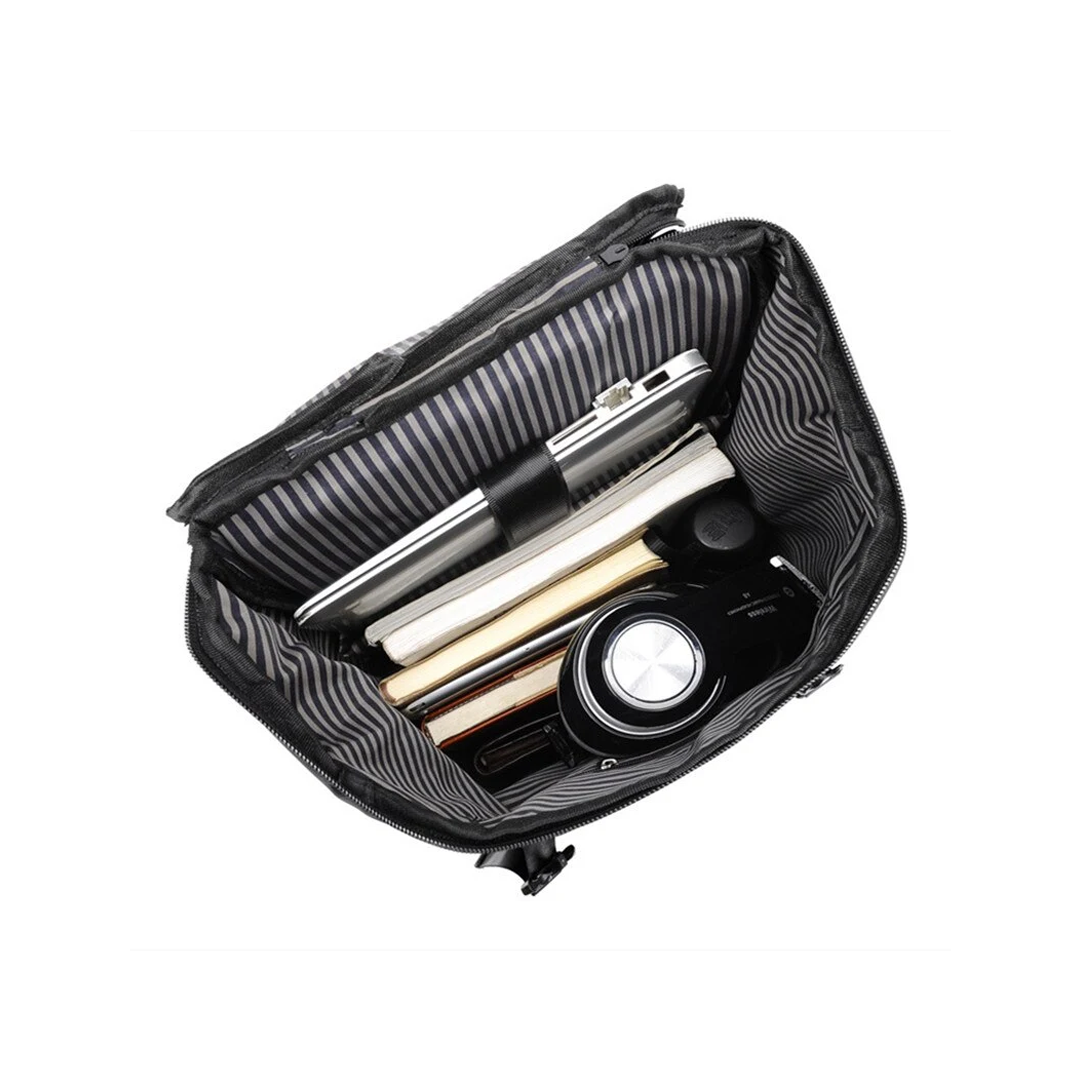 Sac a Dos Noir Multipoches avec Port USB Intégré - B1862