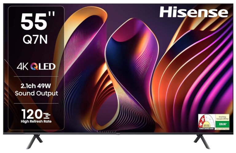 Hisense 55Q7N – Televiseur 55 Pouces 4K UHD Smart TV (QLED / Dolby Vision / Dolby Atmos)