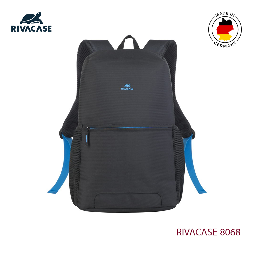 Sac a Dos PC Portable 15.6" RIVACASE 8068 Noir + Gourde Sport Offerte
