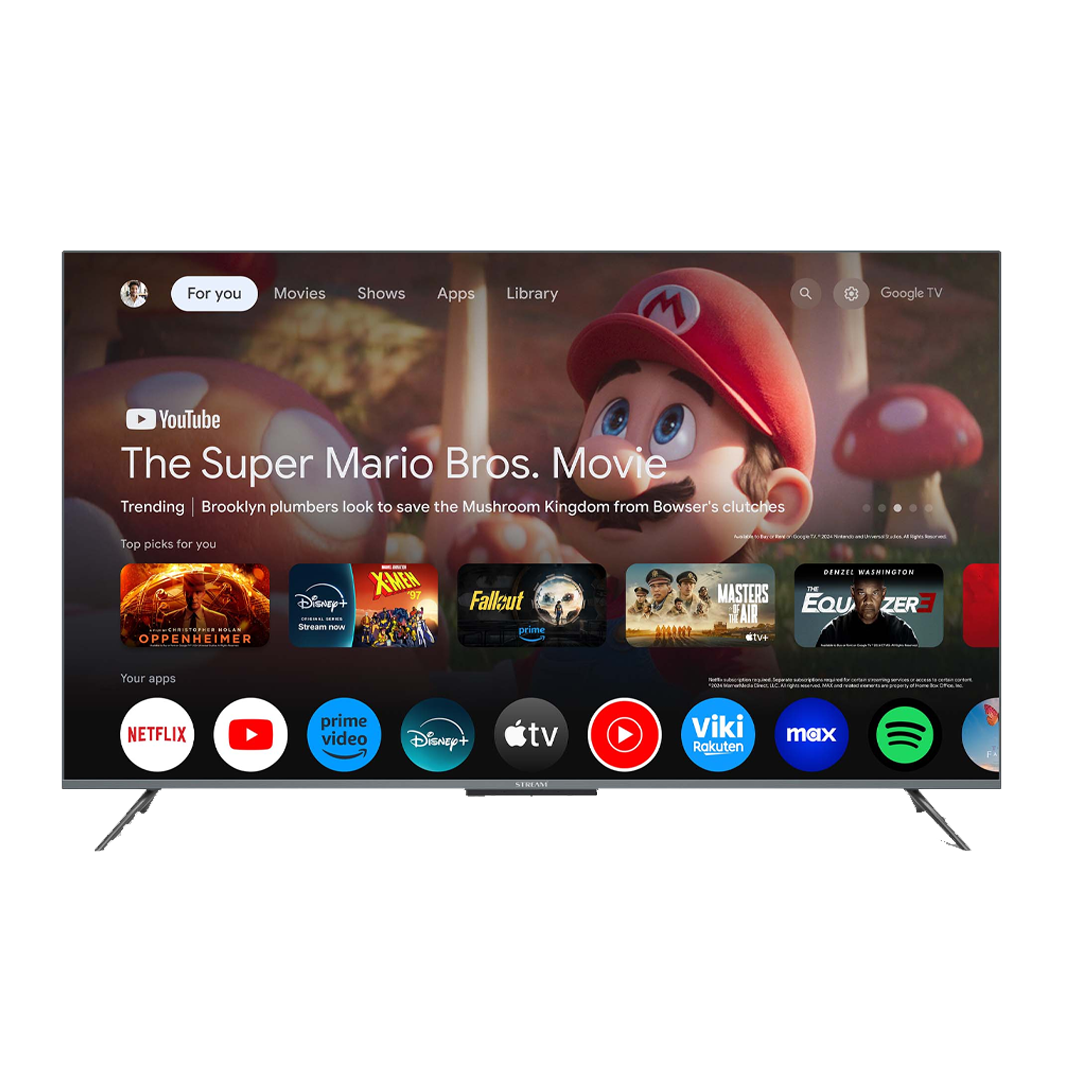 Téléviseur STREAM 55" Mini LED 4K UHD Smart Google TV (144Hz) - Série Gaming