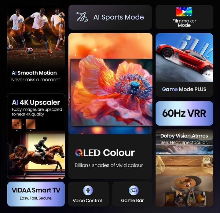 Hisense 65Q61Q – Téléviseur 65 Pouces 4K UHD Smart TV (QLED / Dolby Vision / Dolby Atmos)