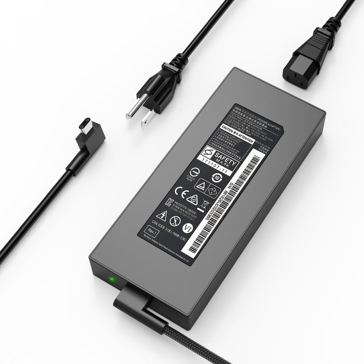 Chargeur Laptop Razer Original 280W 19.5V 14.36A – Fiche 3PIN Excellent Etat