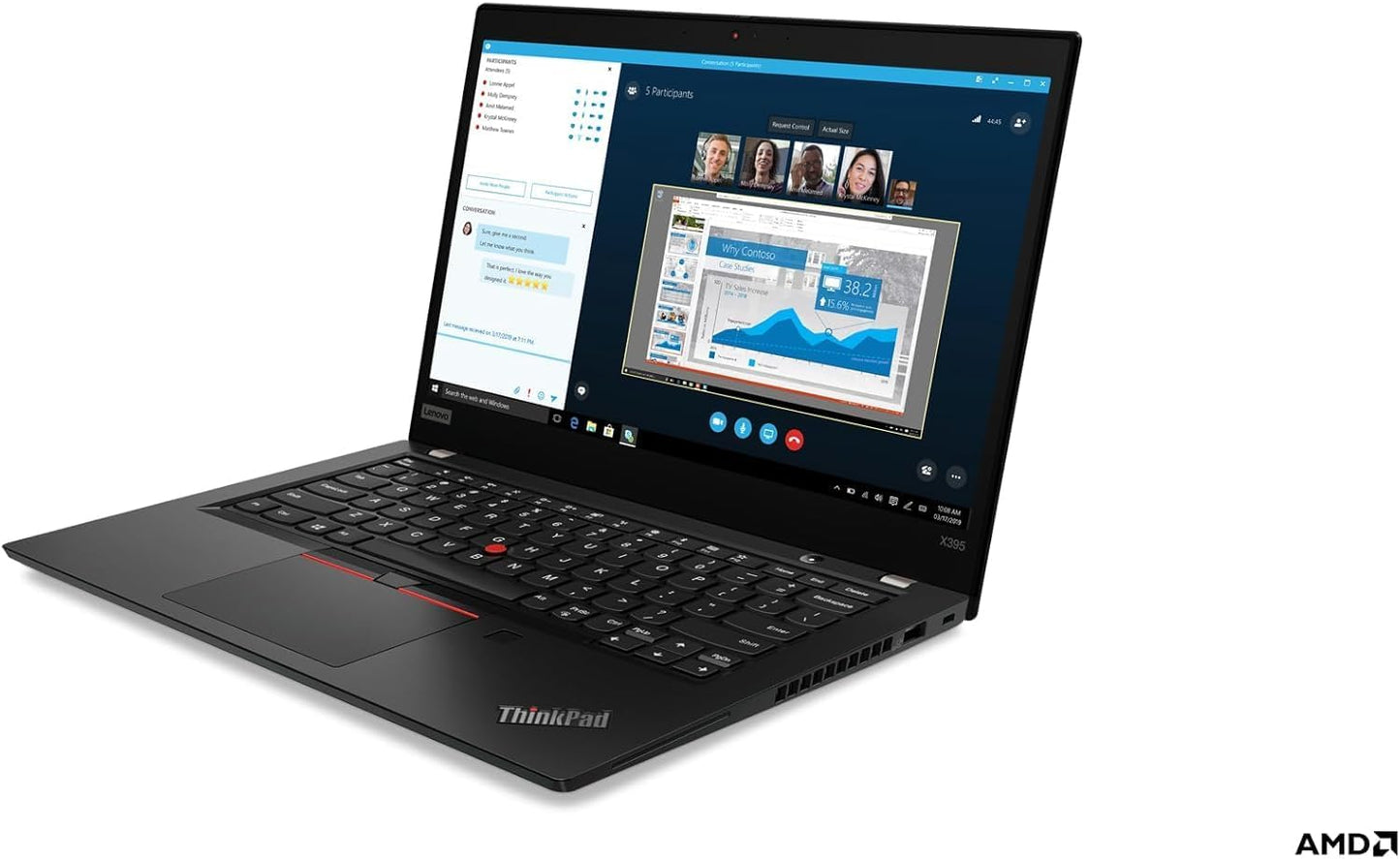 Lenovo Thinkpad x395 – AMD Ryzen™ 5 PRO 3500U | 8GB / 16GB RAM | SSD 256GB | Écran 13.3″ UHD Tactile | État Excellent