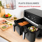 Moulinex EZ942HF0 Easy Fry Dual XXL – Friteuse à air sans huile 11L, 2 tiroirs
