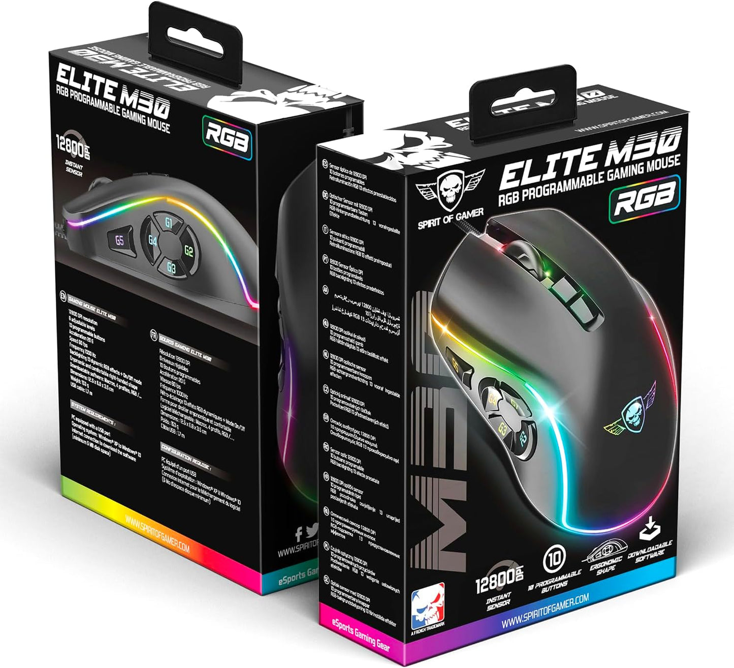 Souris Gamer Spirit of Gamer Elite M30 RGB Programmable