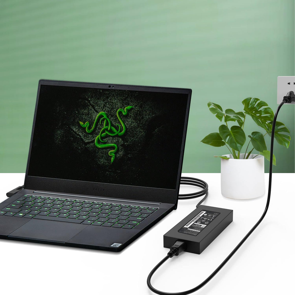 Chargeur Laptop Razer Original 280W 19.5V 14.36A – Fiche 3PIN Excellent Etat