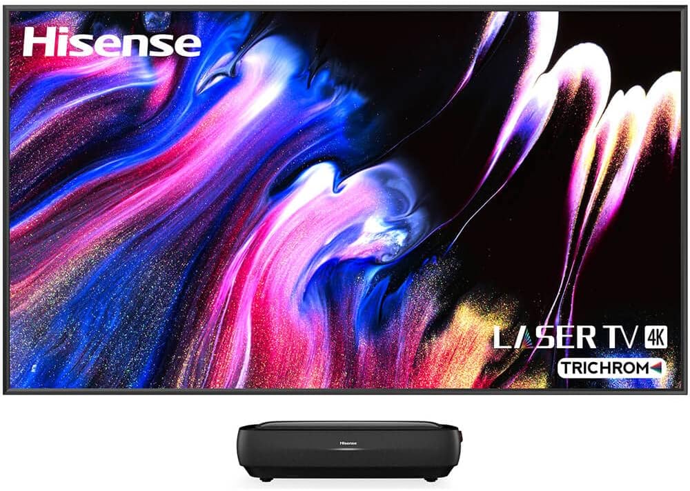 Hisense 100L9G-CINE100A – Projecteur Laser Ultra Courte Focale 100 Pouces 4K UHD Smart TV