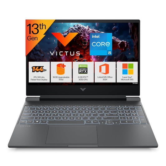 HP Victus 15 – Intel Core I5-13420H 13ᵉ Génération | 8GB RAM | SSD 512GB | NVIDIA GeForce RTX 3050 6GB | Écran 15.6″ Full HD 144Hz | État Neuf