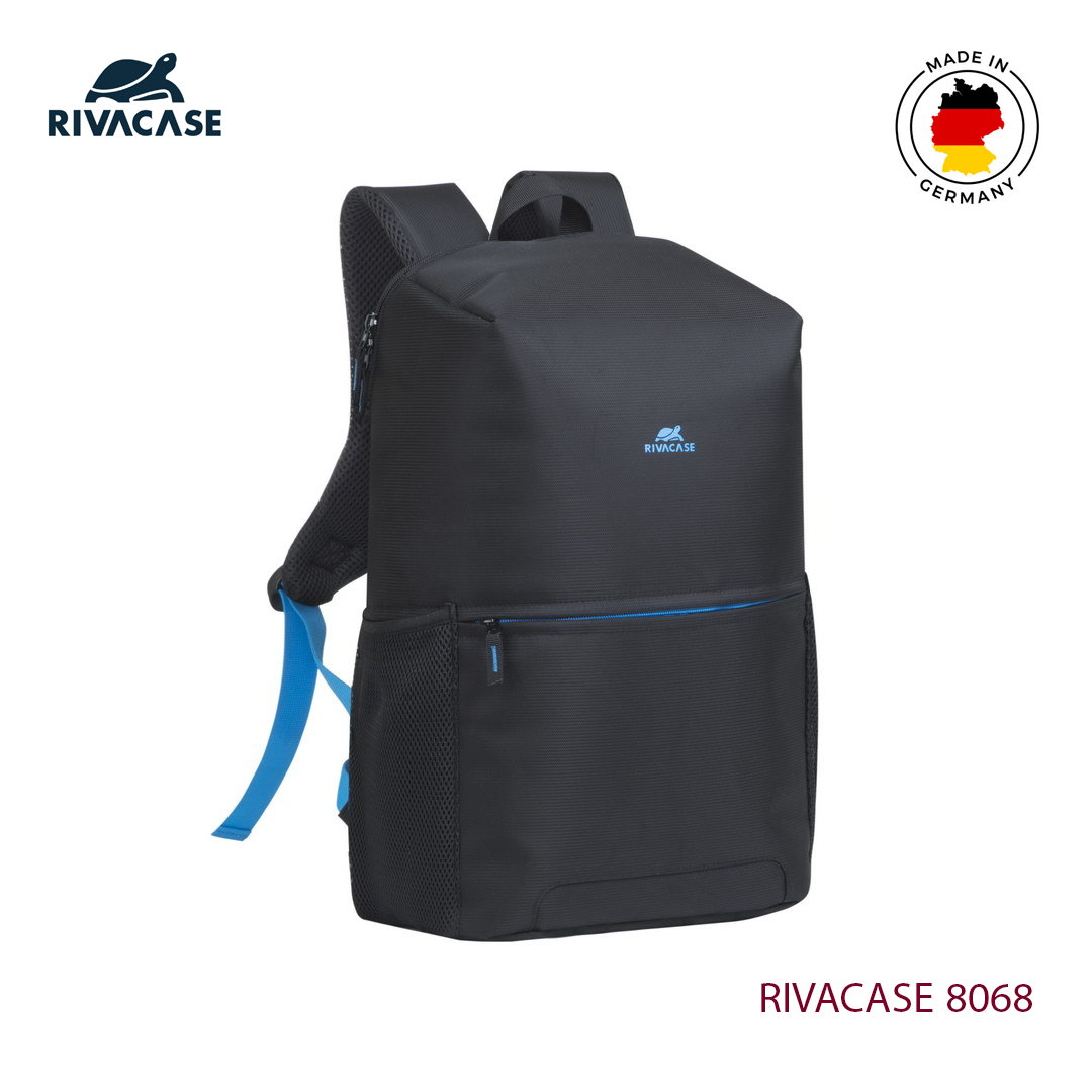 Sac a Dos PC Portable 15.6" RIVACASE 8068 Noir + Gourde Sport Offerte