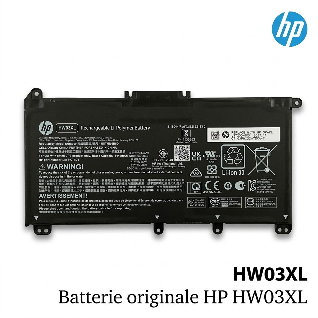Batterie originale HP HW03XL