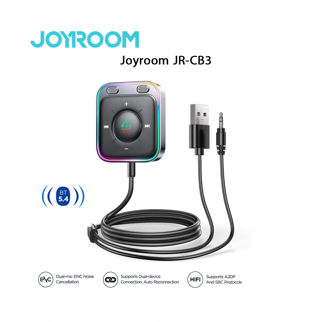Adaptateur Bluetooth 5.4 Joyroom JR-CB3 - Récepteur HiFi sans fil pour Voiture